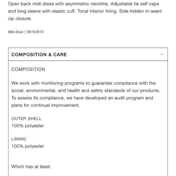 ZARA ASYMMETRIC CAPE DRESS - Picture 15 of 15